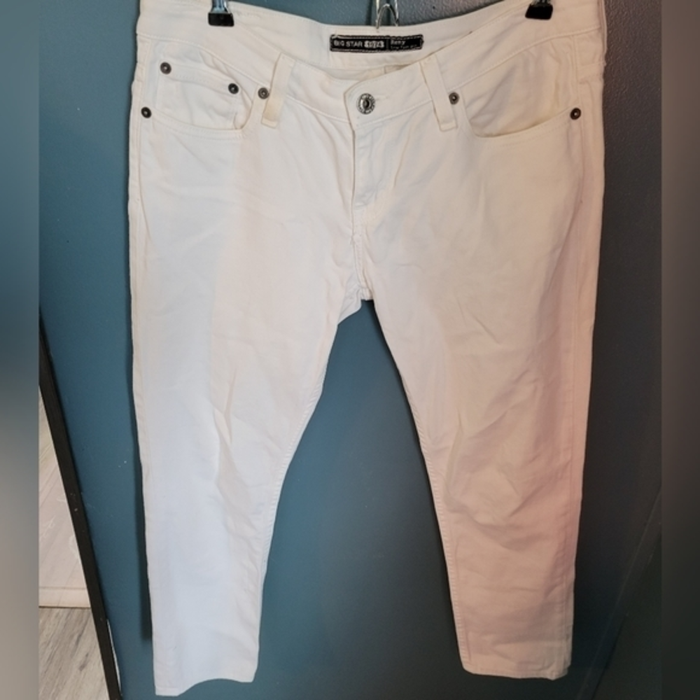 Big Star 1974 Remy low rise Fit white jeans size 28